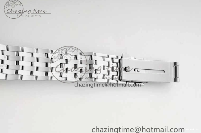 0325 HighPerformance De Ville SS DIWF 1:1 Best Edition Gray White Dial Blue Markers on SS Bracelet MIYOTA 7852